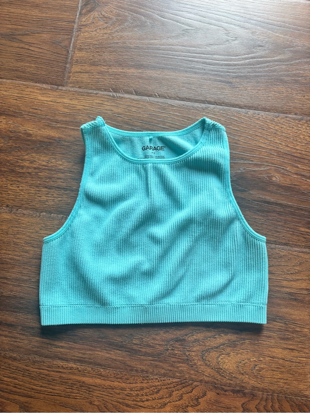 Garage High Neck Crop Top